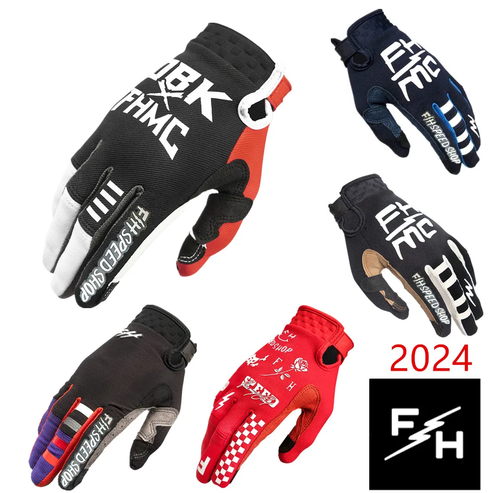 Cycling Glove Padded - Guantes FH MX 2024, guantes rojos