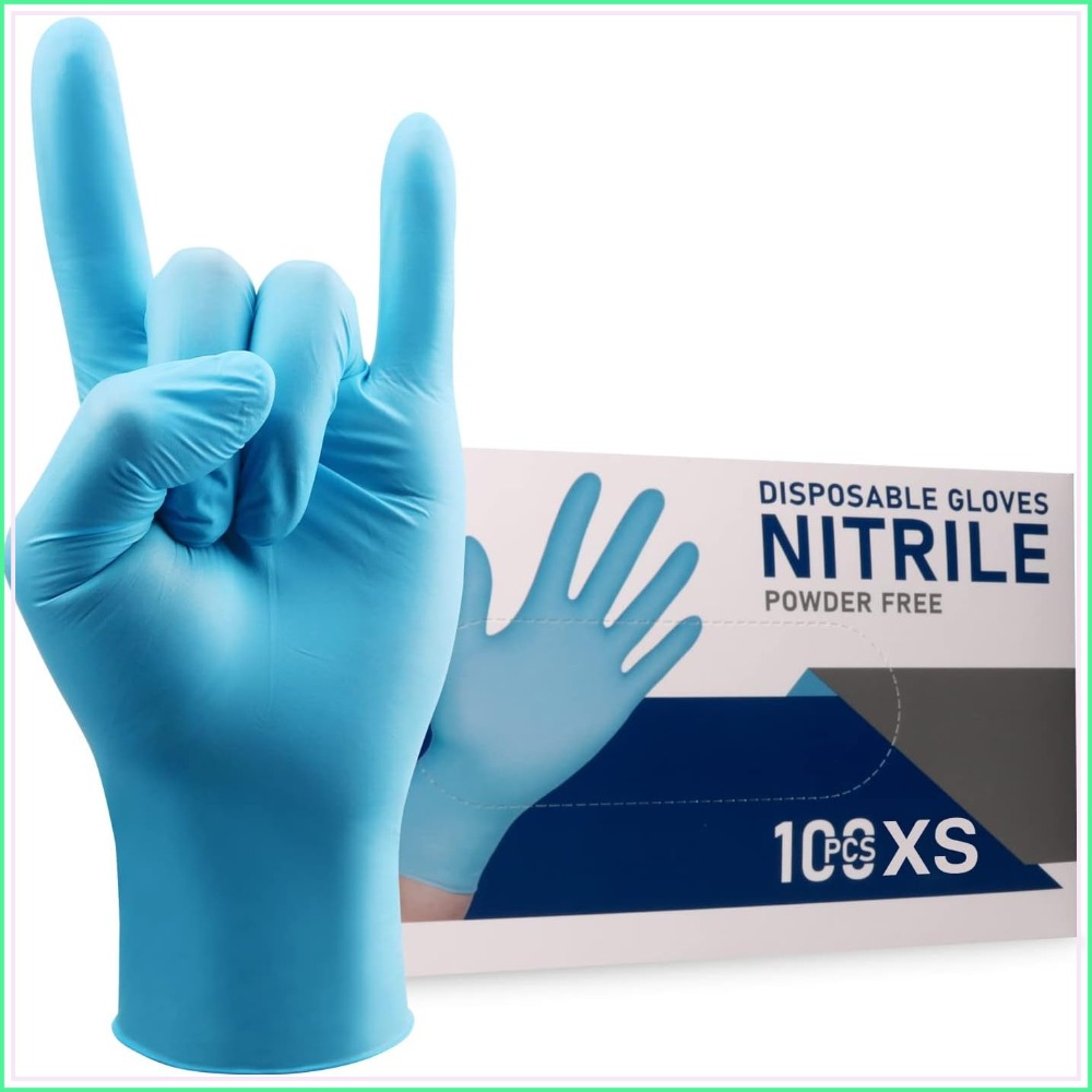 Exam Glove Nitrile - Guantes Desechables de Nitrilo Sin Polvo