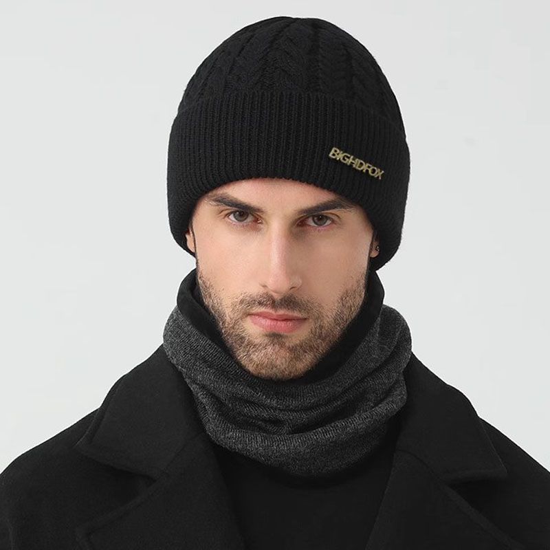 Wool Glove Lined - Gorros para hombre, gorro tejido de