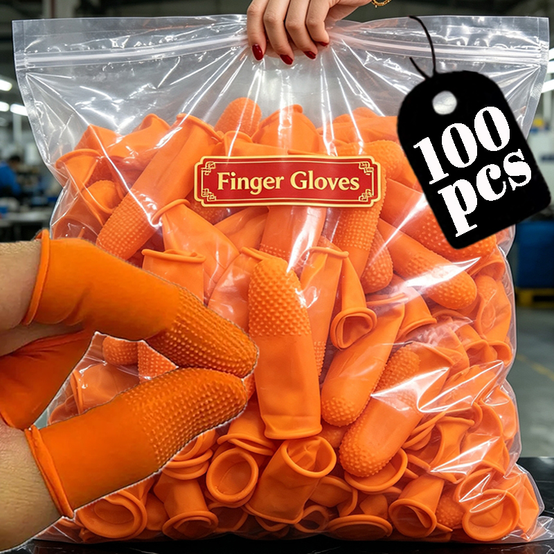 Latex Disposable Glove - 100/10PCS Cubre Dedos Desechables de Goma