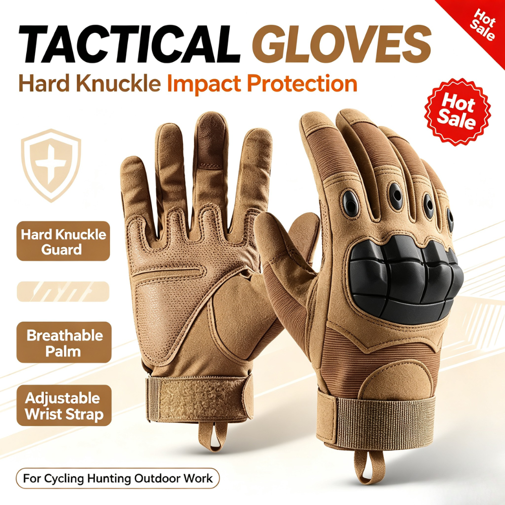 Motorcycle Glove Knuckle - Guantes de Motociclismo de Verano, con