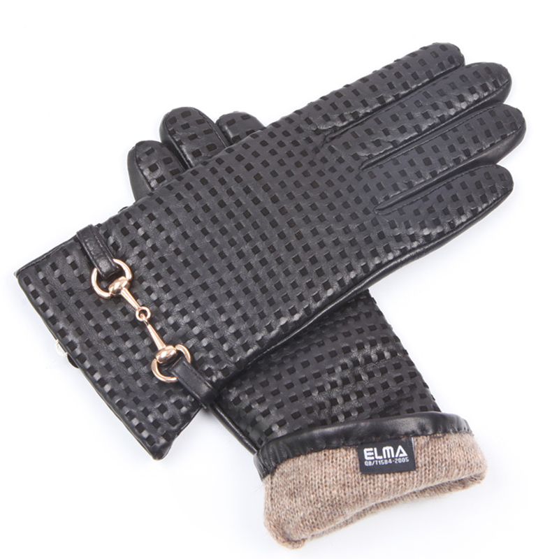 Wool Glove Lined - Otoño Invierno guantes de cuero auténtico