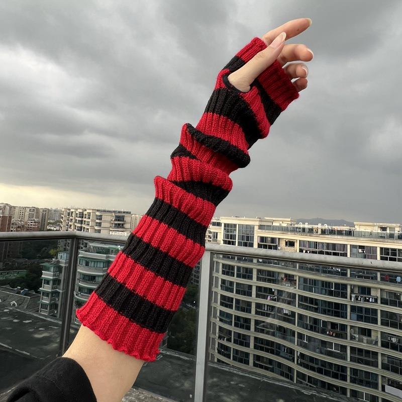 Fingerless Glove Knit - Guantes cálidos de invierno de manga