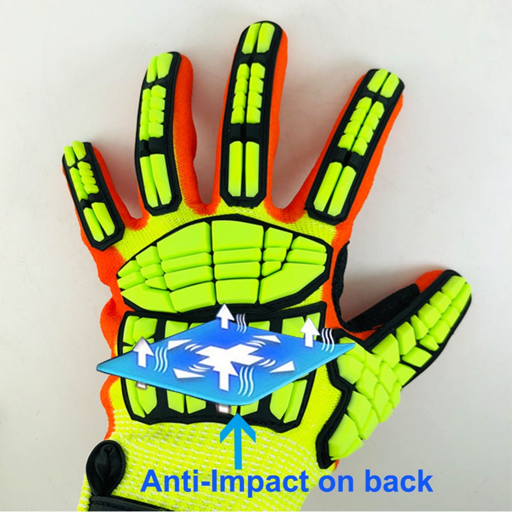 Work Glove Impact - NMSafety Guantes protectores para mecánicos de
