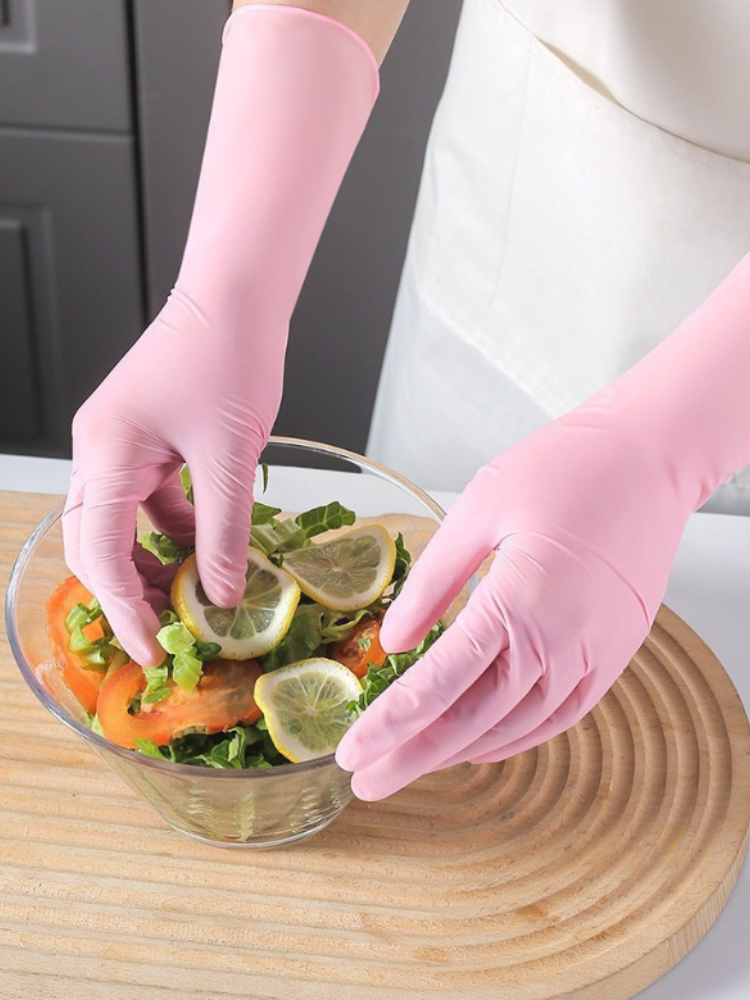 Rubber Glove Cleaning - Guantes desechables de 9 pulgadas de