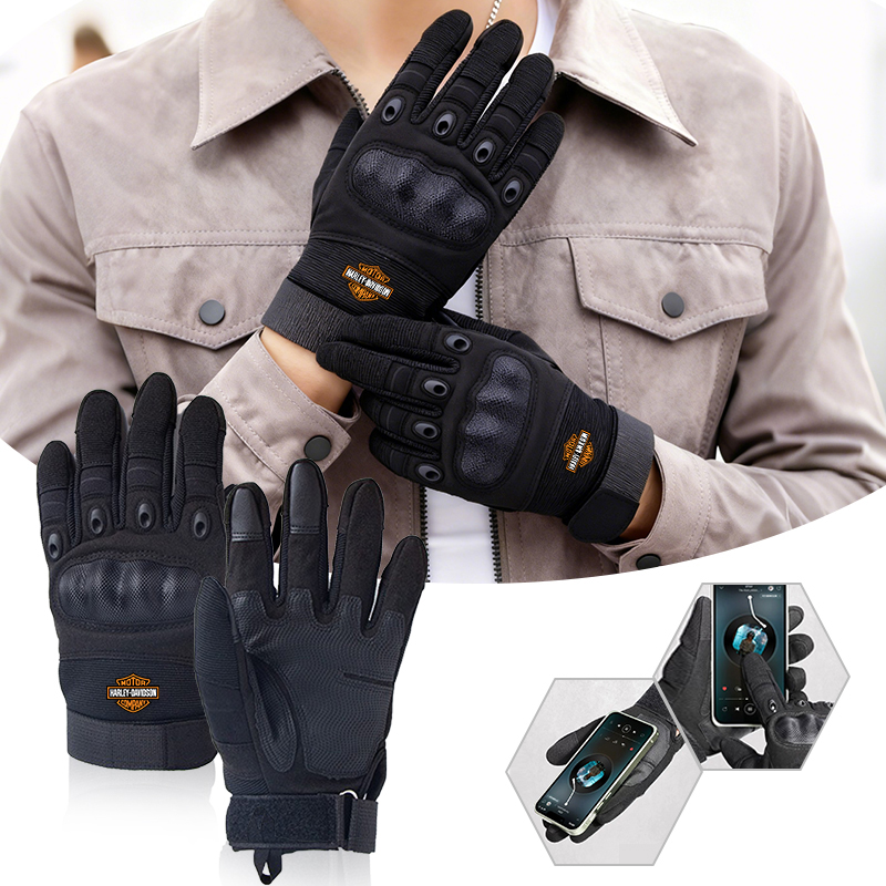 Leather Driving Glove - Guantes de Motocicleta de Cuero Genuino
