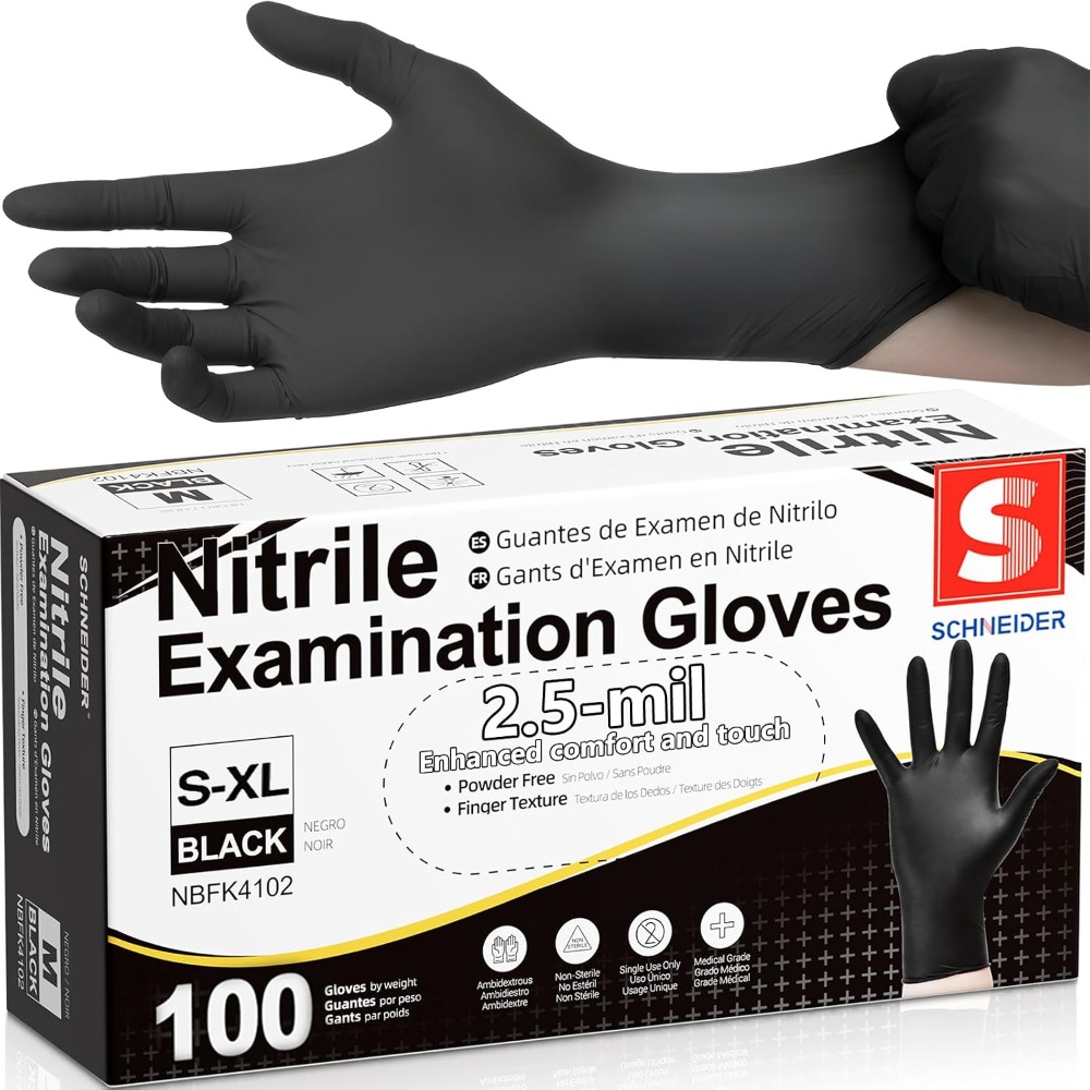 Guantes de Nitrilo Negros Dese - Exam Glove Nitrile reseña y precio