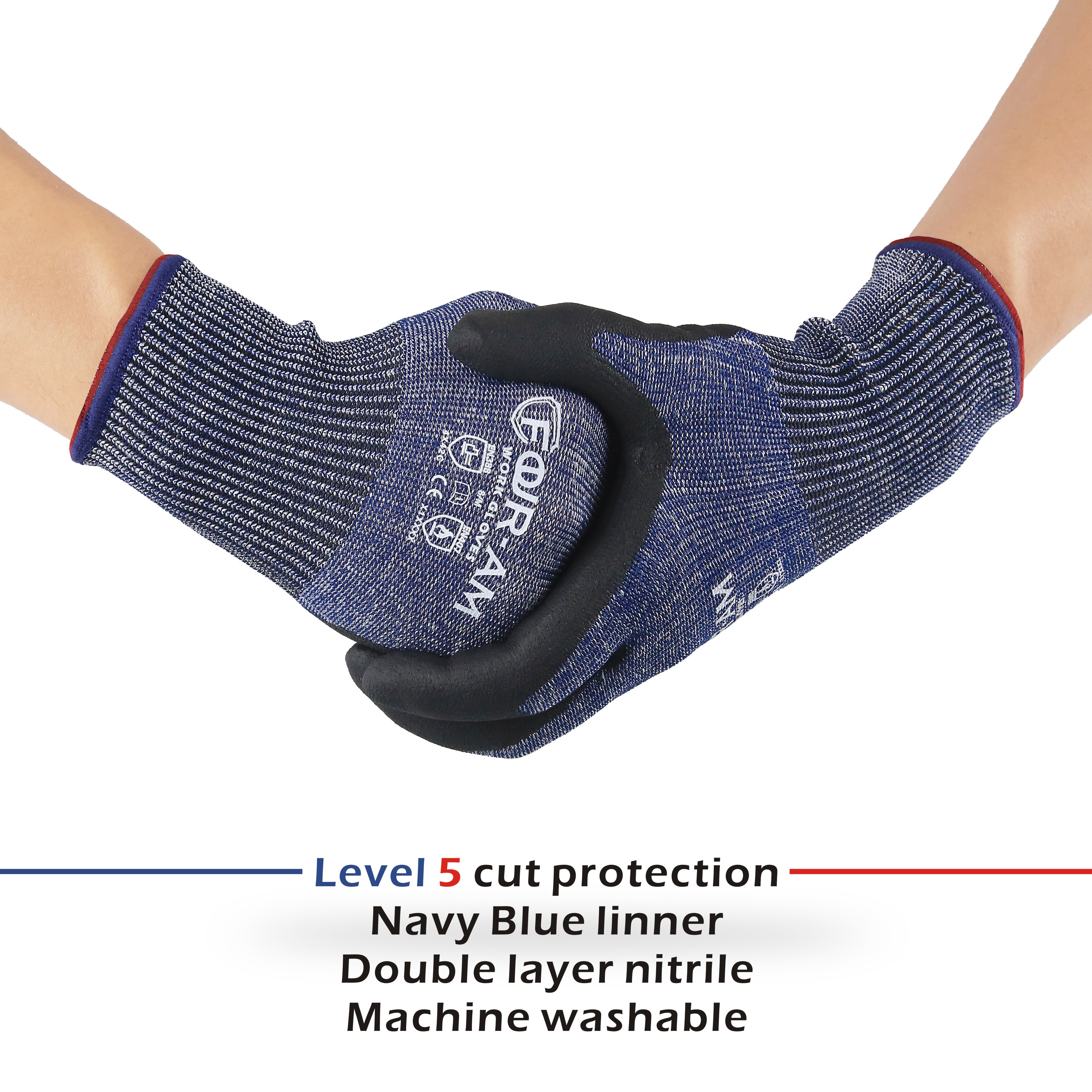 1/3 pares, guantes resistentes - Nitrile Mechanic Glove reseña y precio