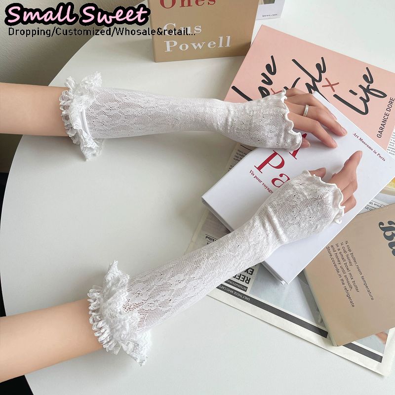 Mangas Blancas de Encaje Estil - Fingerless Glove Knit reseña y precio