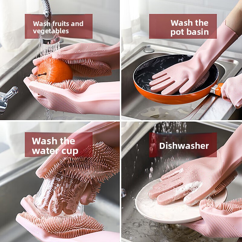 Guantes de Silicona para Lavar - Dish Glove Rubber reseña y precio