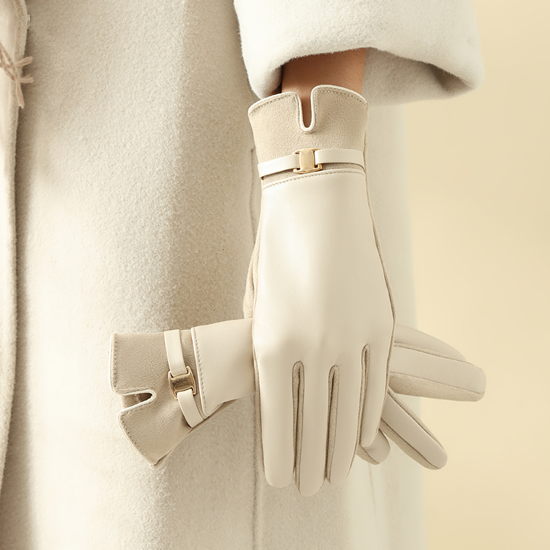 1 par de guantes para mujer en - Leather Driving Glove reseña y precio
