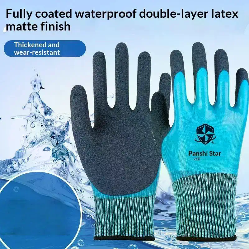 1 par de guantes impermeables  - Nitrile Mechanic Glove reseña y precio