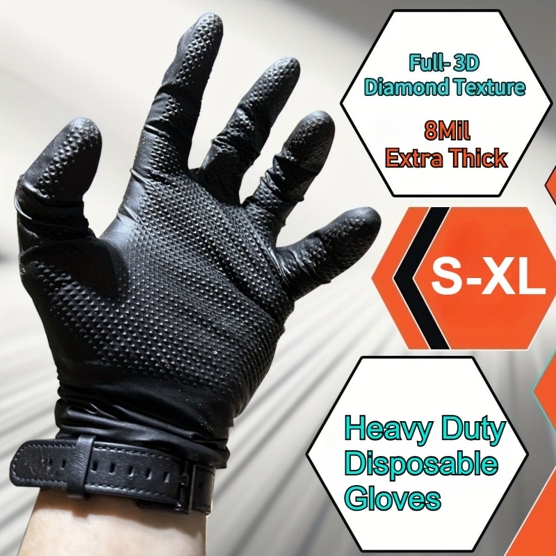 Guantes de nitrilo desechables - Nitrile Mechanic Glove reseña y precio
