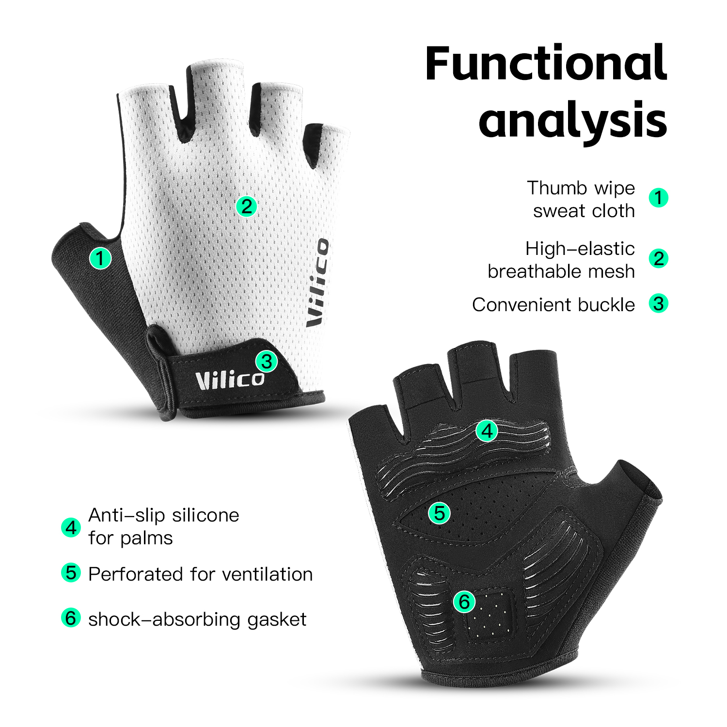 Guantes de Ciclismo VILICO Tra - Workout Glove Gym reseña y precio