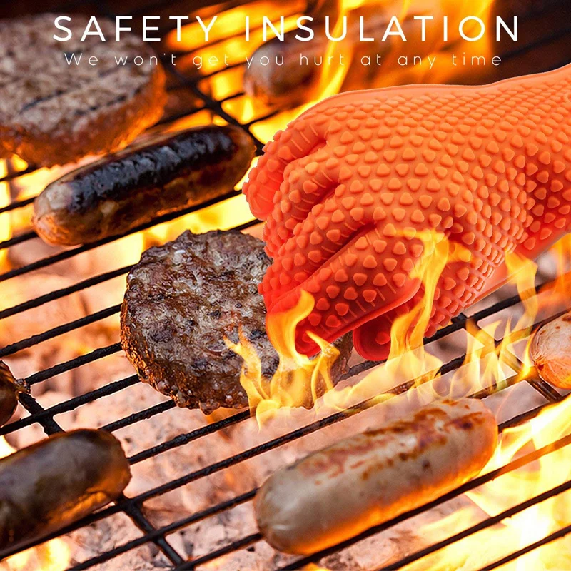 Guantes para asar de silicona  - Oven Mitt Silicone reseña y precio