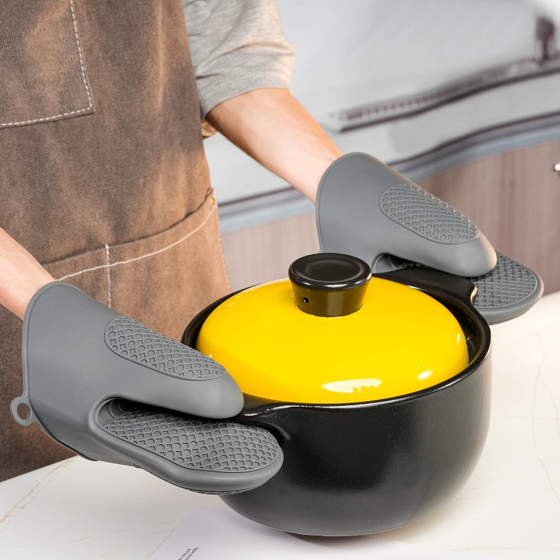 Pinza de silicona gruesa para  - Oven Mitt Silicone reseña y precio