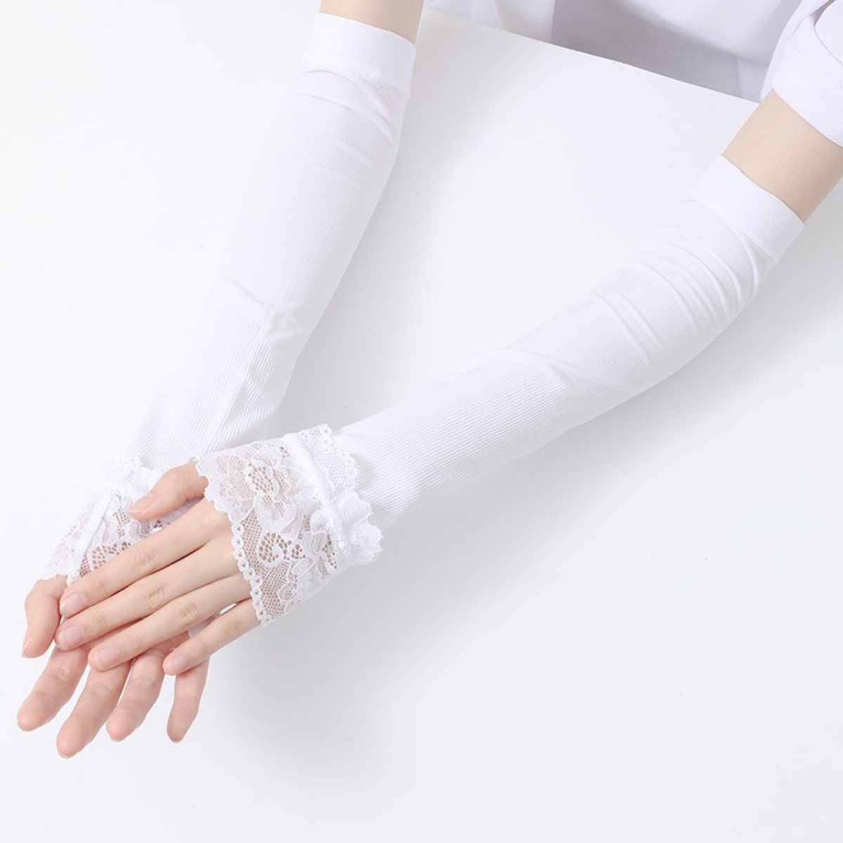 Guantes Largos Elásticos sin D - Fingerless Glove Knit reseña y precio