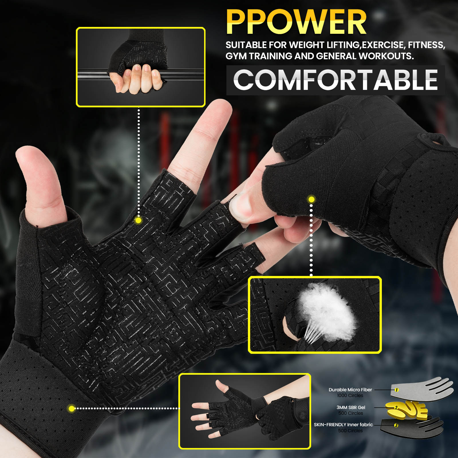 Guantes de Gimnasio para Hombr - Workout Glove Gym reseña y precio