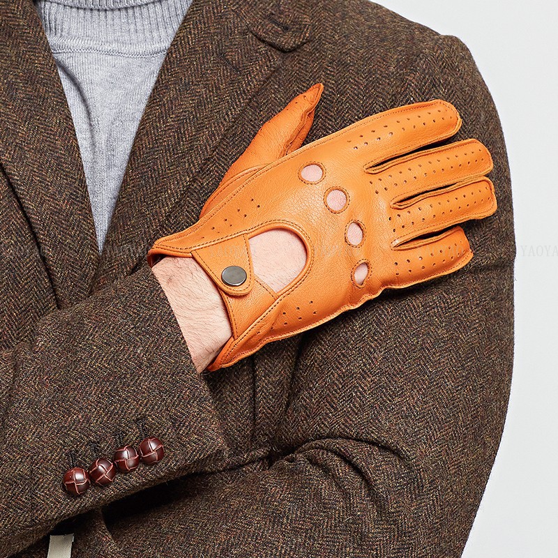 Guantes de piel auténtica para - Leather Driving Glove reseña y precio