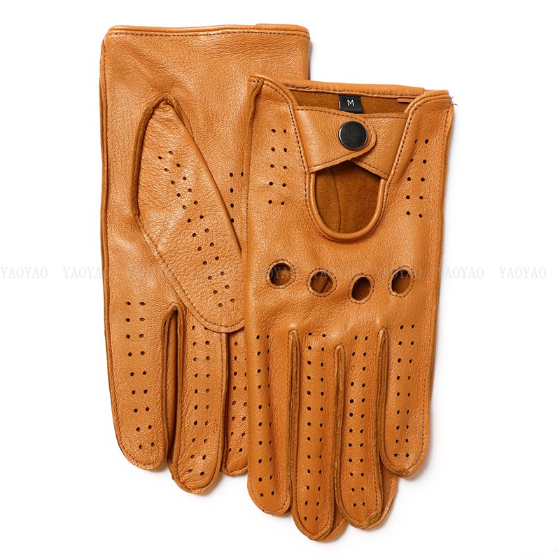 Guantes de piel auténtica para - Leather Driving Glove reseña y precio