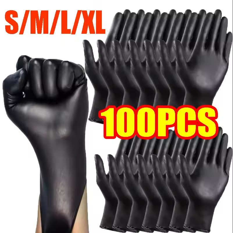 100/50/20 piezas guantes de ni - Nitrile Mechanic Glove reseña y precio