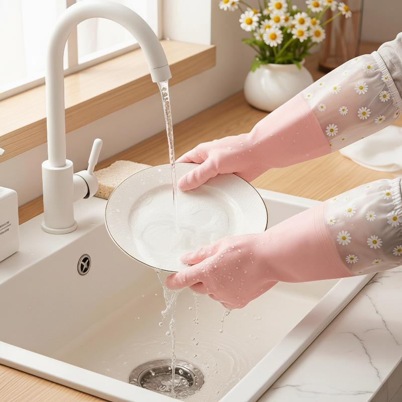 Guantes de Limpieza Impermeabl - Rubber Glove Cleaning reseña y precio
