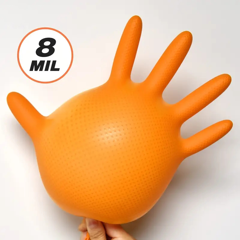 Guantes de Nitrilo Naranja Res - Nitrile Mechanic Glove reseña y precio