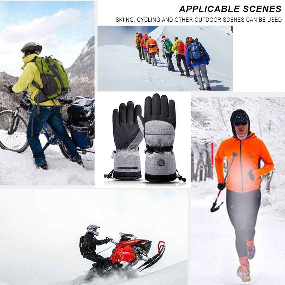 Guantes calefactables eléctric - Ski Glove Waterproof reseña y precio