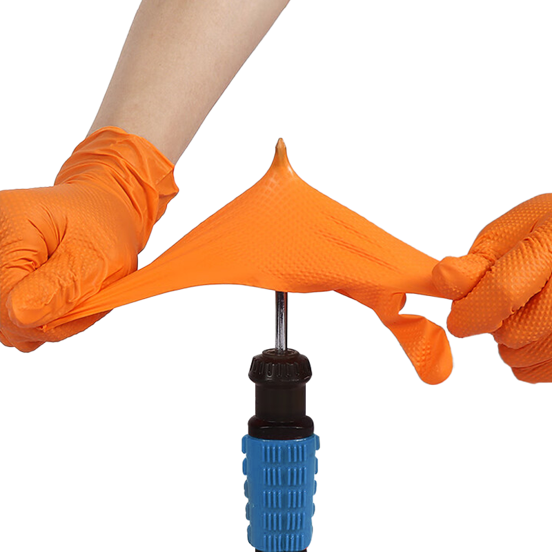 Guantes de Nitrilo Naranja de  - Nitrile Mechanic Glove reseña y precio