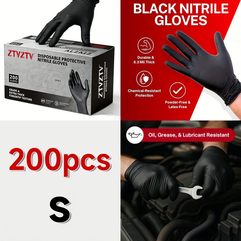 200 piezas por paquete, guante - Rubber Glove Cleaning reseña y precio