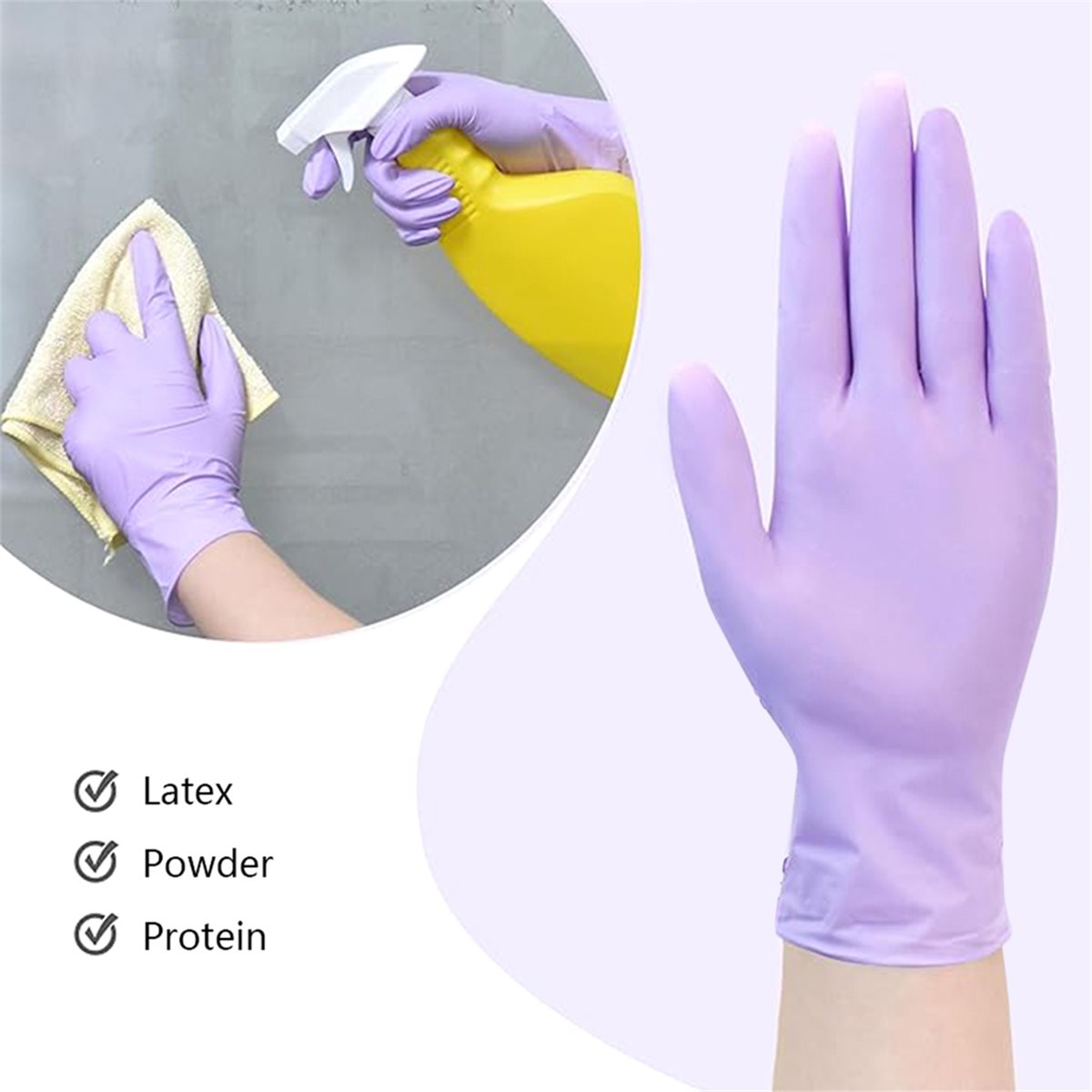 Guantes de nitrilo de alta cal - Exam Glove Nitrile reseña y precio
