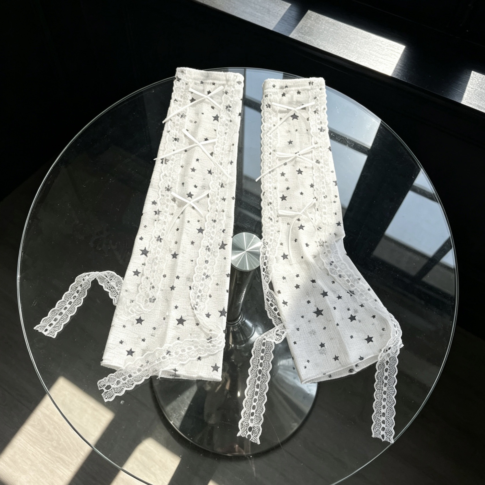 Mangas de encaje con estampado - Fingerless Glove Knit reseña y precio