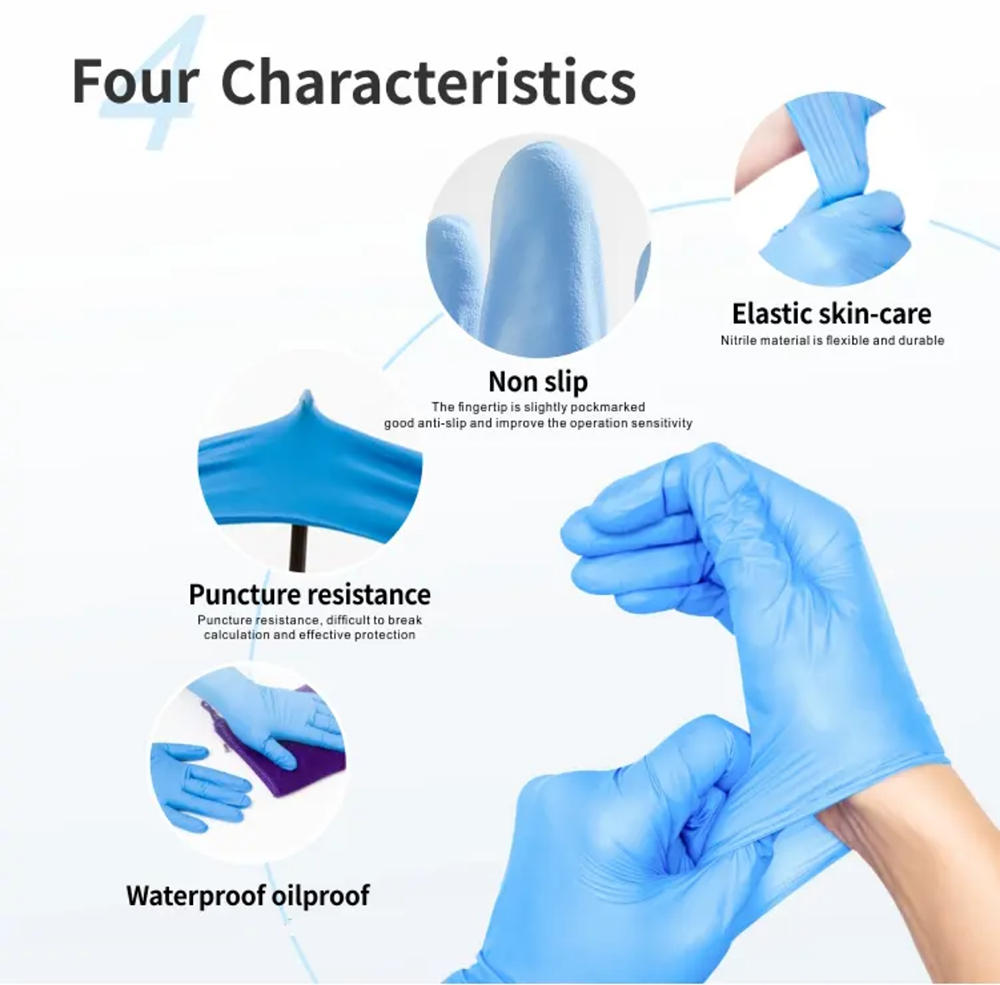 Guantes de examen de nitrilo:  - Exam Glove Nitrile reseña y precio