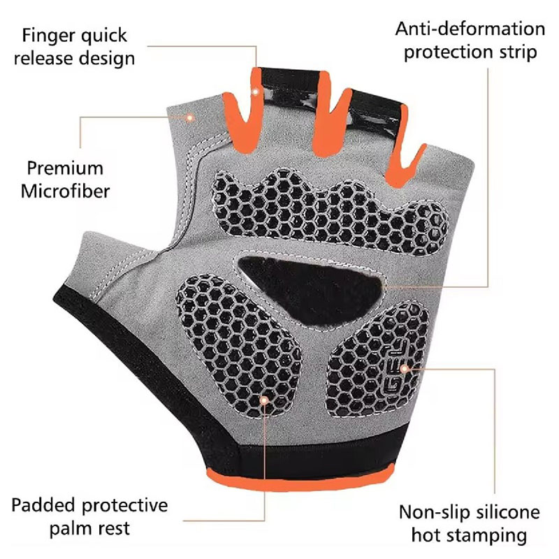 Guantes de medio dedo antidesl - Workout Glove Gym reseña y precio