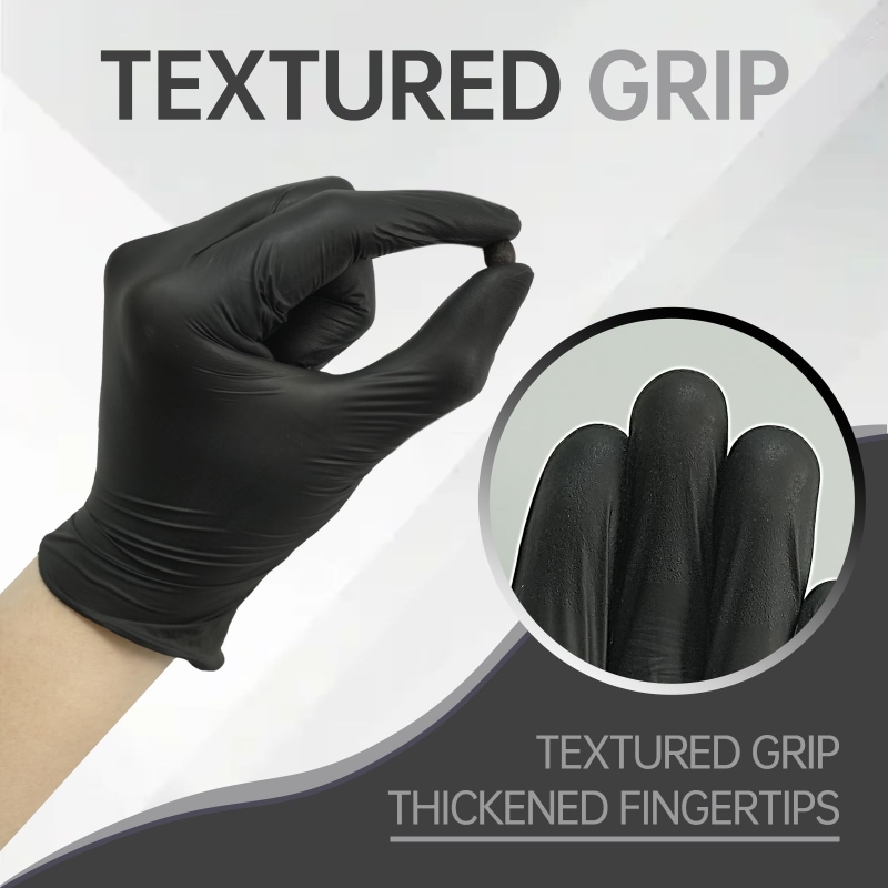 100 Guantes de Nitrilo Negros  - Latex Disposable Glove reseña y precio