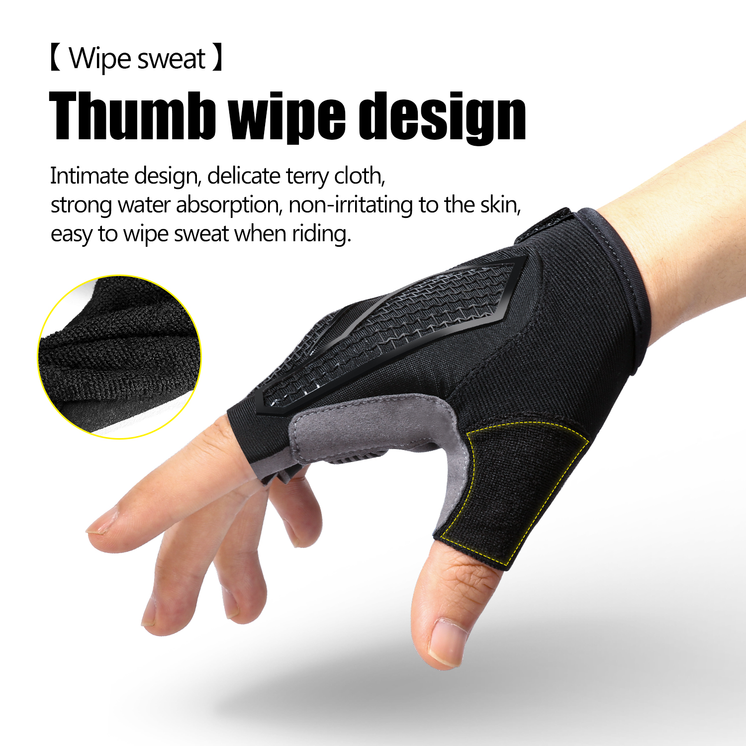 Guantes de ciclismo antidesliz - Cycling Glove Padded reseña y precio