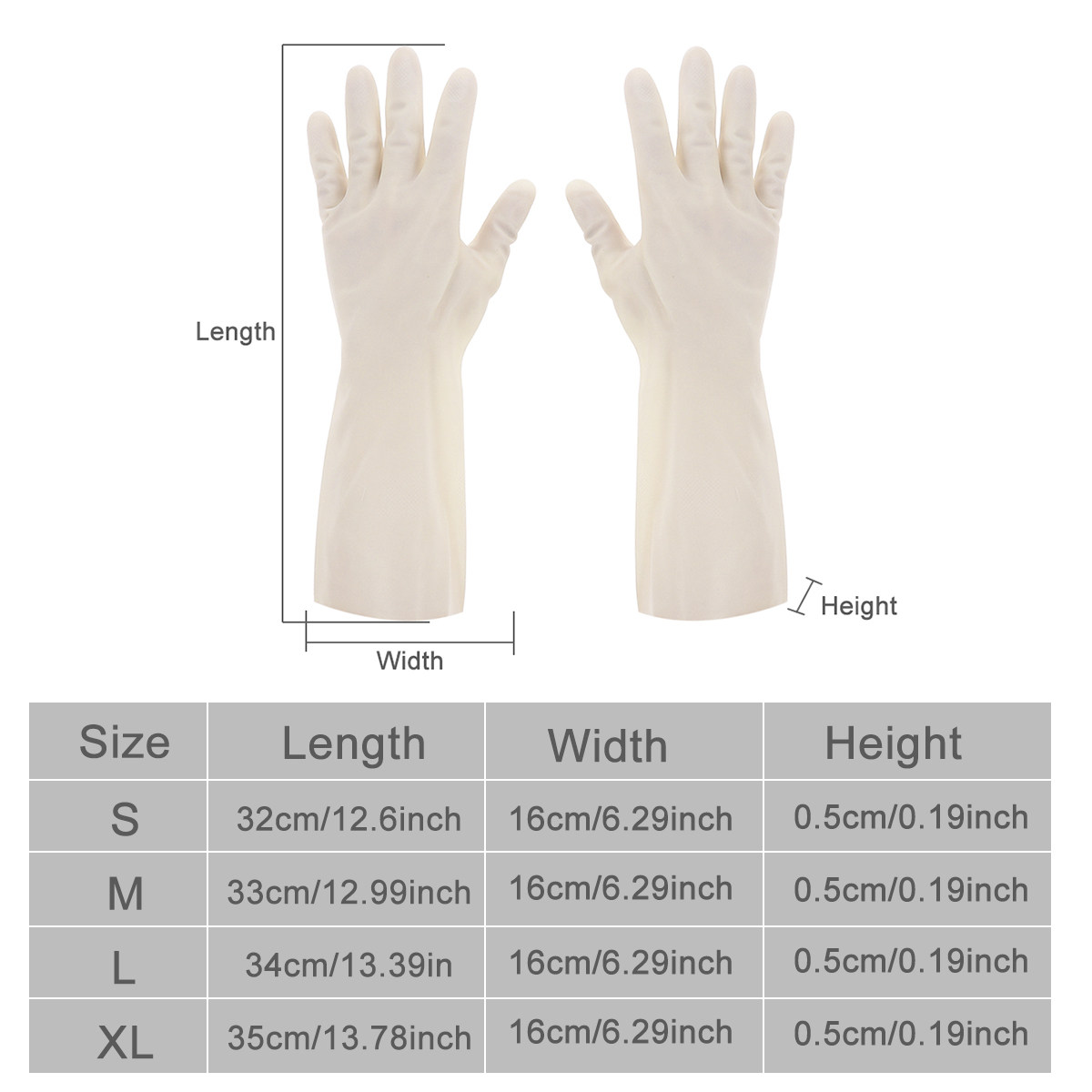 1 par de guantes impermeables  - Dish Glove Rubber reseña y precio