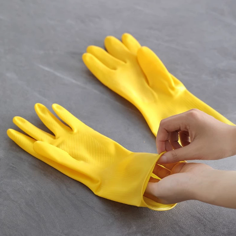 Guantes de goma para lavar pla - Dish Glove Rubber reseña y precio