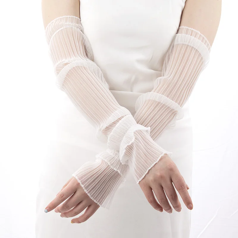 Guantes largos sin dedos de ve - Fingerless Glove Knit reseña y precio