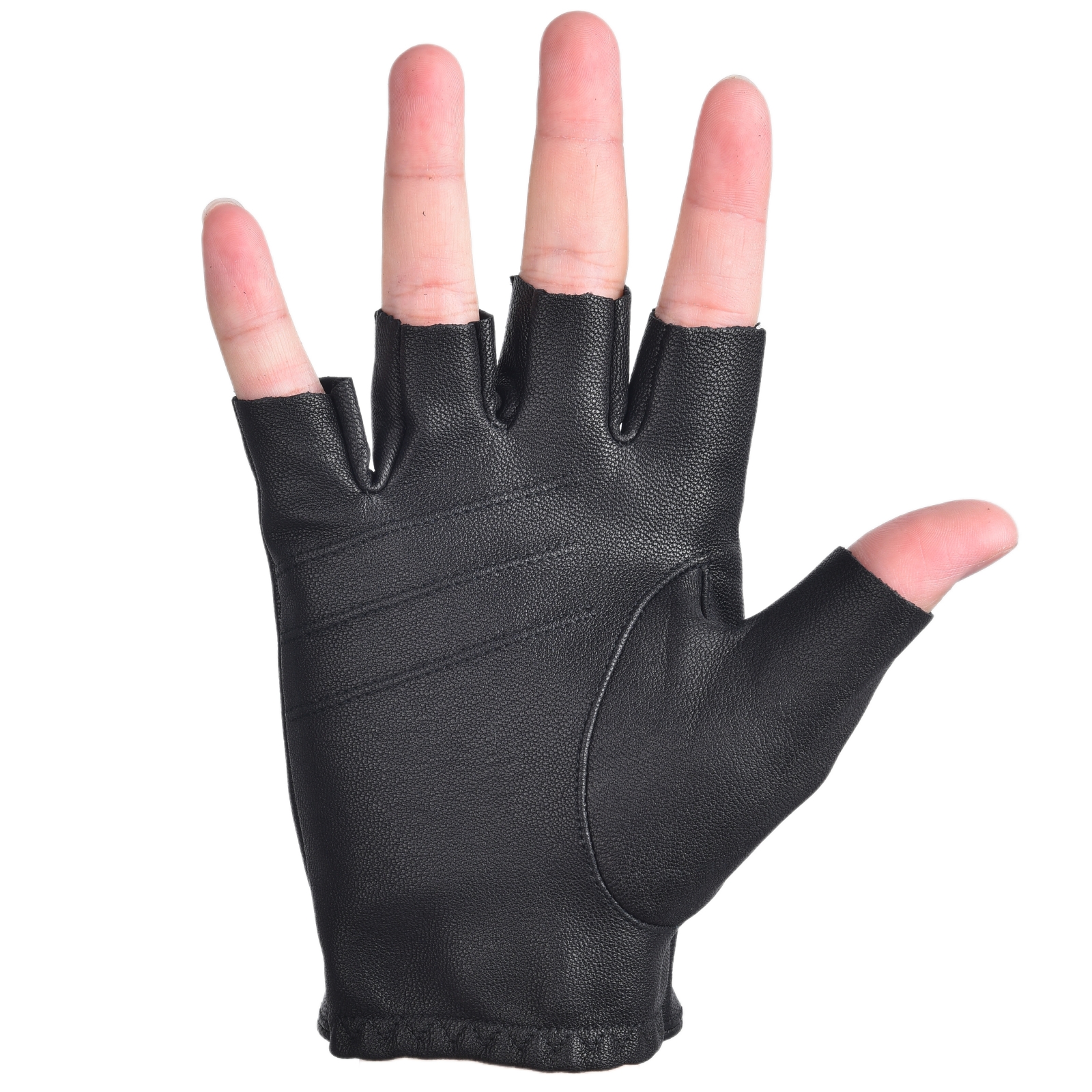 Guantes sin dedos para hombre  - Leather Driving Glove reseña y precio