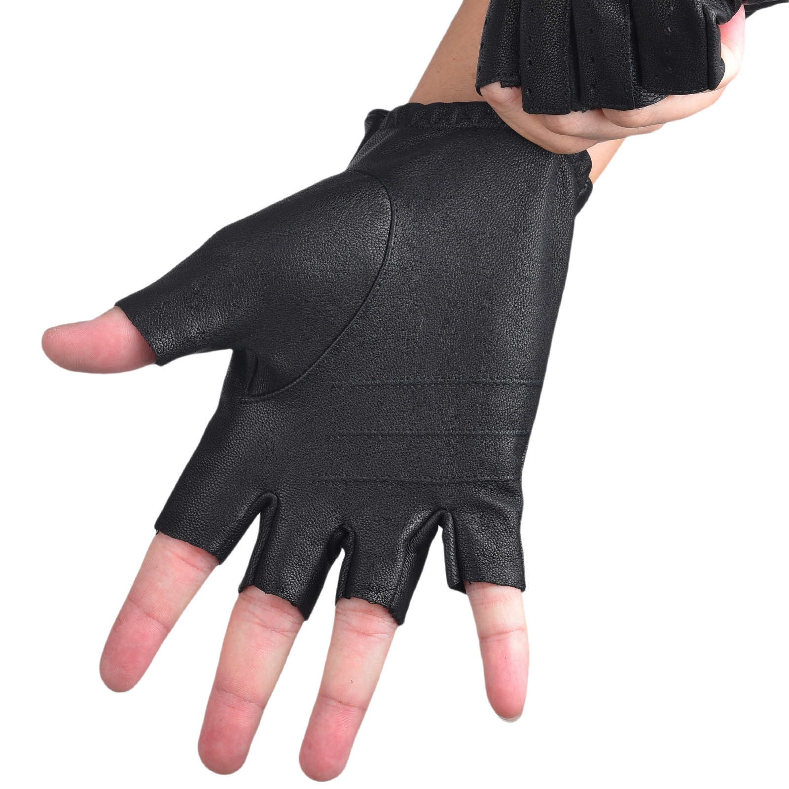 Guantes sin dedos para hombre  - Leather Driving Glove reseña y precio