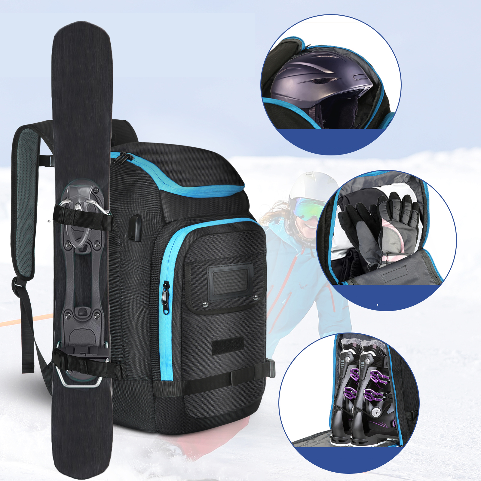Mochila de Gran Capacidad para - Ski Glove Waterproof reseña y precio