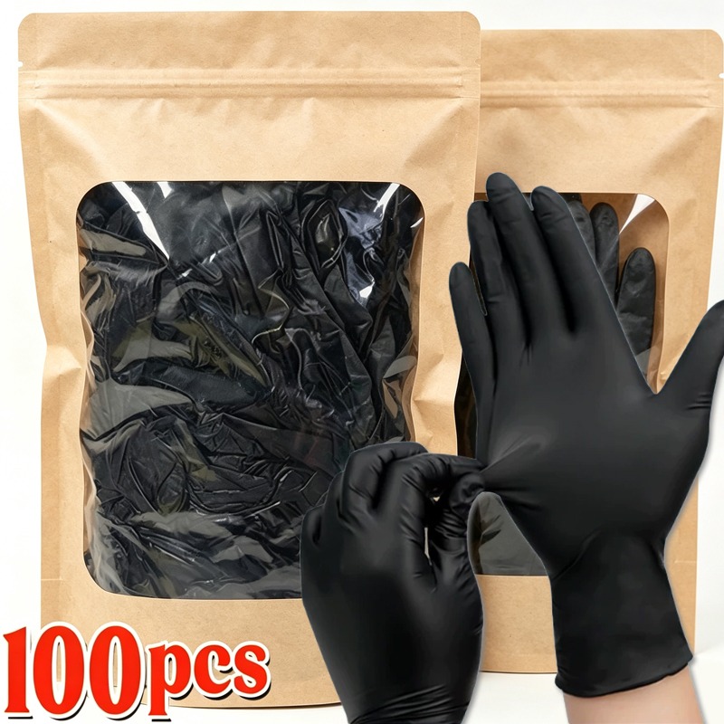 1/100 Uds. Guantes Negros Dese - Latex Disposable Glove reseña y precio