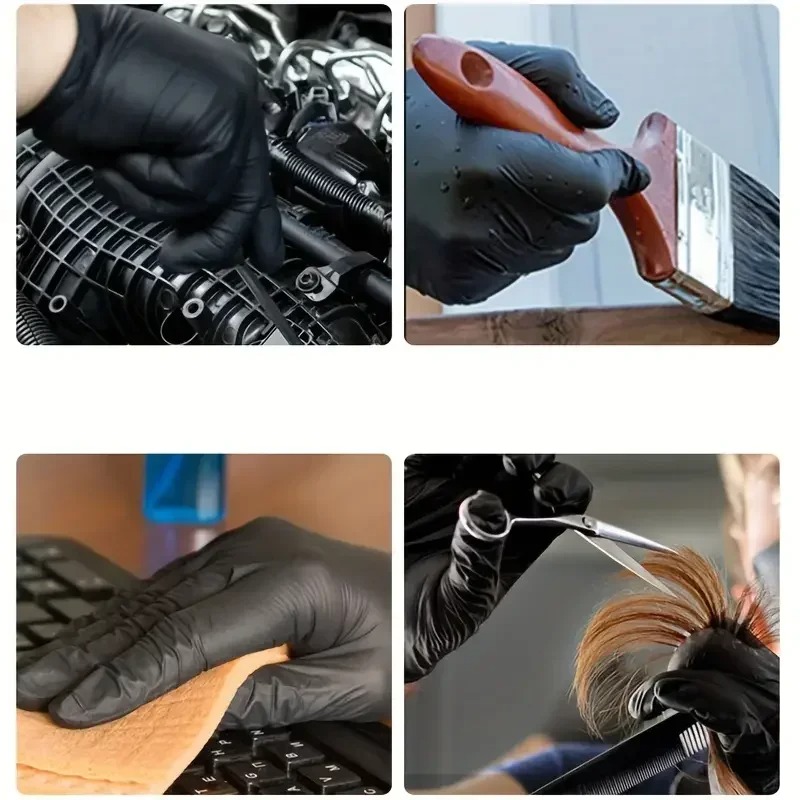 1/100 Uds. Guantes Negros Dese - Latex Disposable Glove reseña y precio